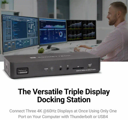 Sonnet Echo 13 Triple 4K display Thunderbolt/USB-C Dock Sonnet Echo 13 Triple 4K display Thunderbolt/USB-C Dock